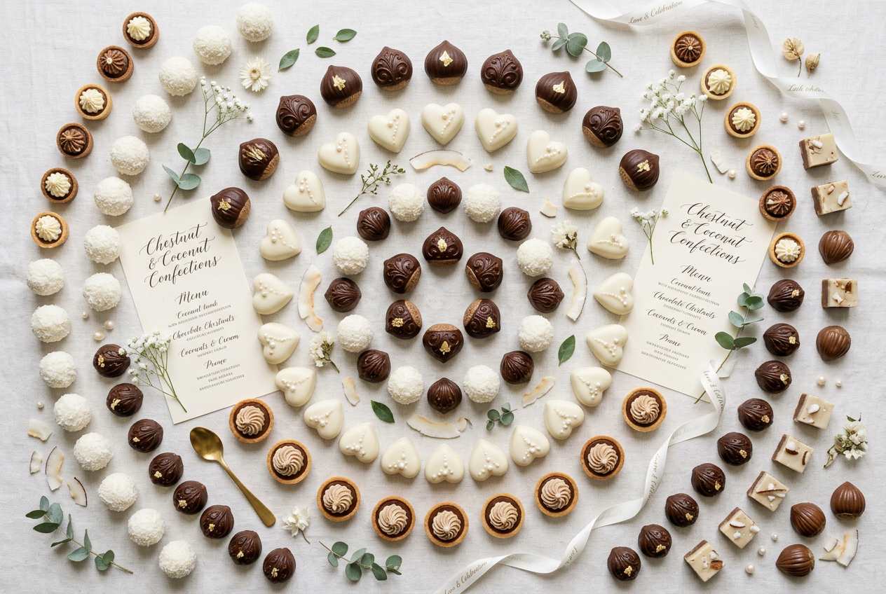 Doces para Casamento – Castanha com Coco