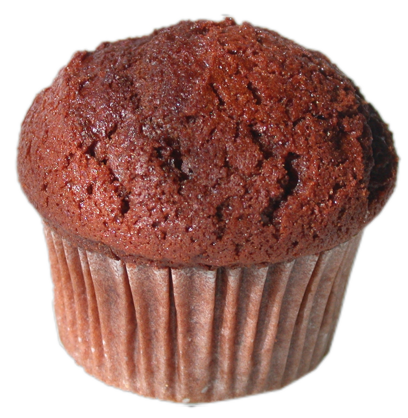 Cupcake de chocolate com risquinhos de chocolate branco