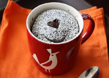 bolo de caneca de chocolate