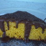 Bolo de Cenoura de Liquidificador com Cobertura de Chocolate