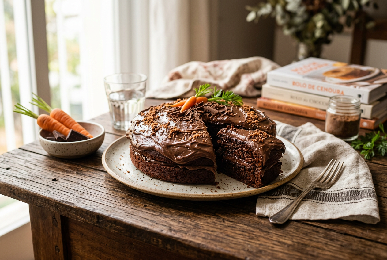 Bolo de chocolate fofinho