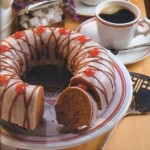 Bolo francês com pistache e chocolate