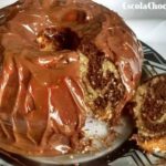 Bolo de Laranja com Calda de Chocolate