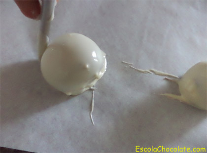 bombom branco banhado