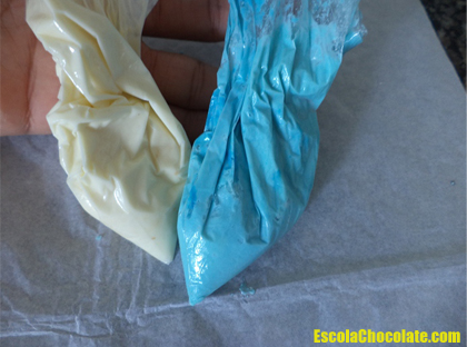 chocolate coloridos para decorar os bombons