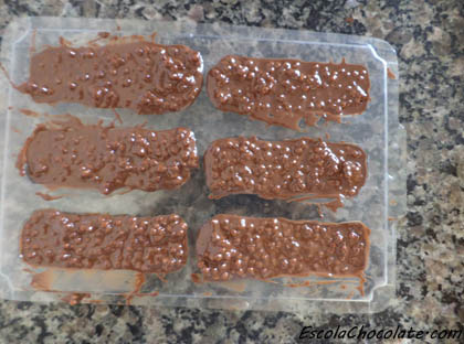 chocolate e crocante na forminha
