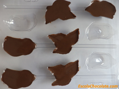 chocolate na forma