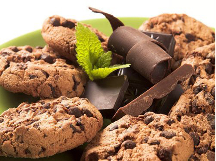 Receita de cookies de chocolate com açúcar mascavo