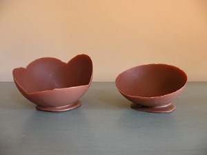copinhos de chocolate prontos