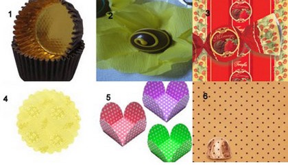 materiais para trabalhar com chocolate