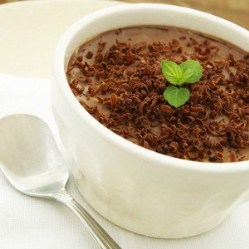 mousse de chocolate de natal