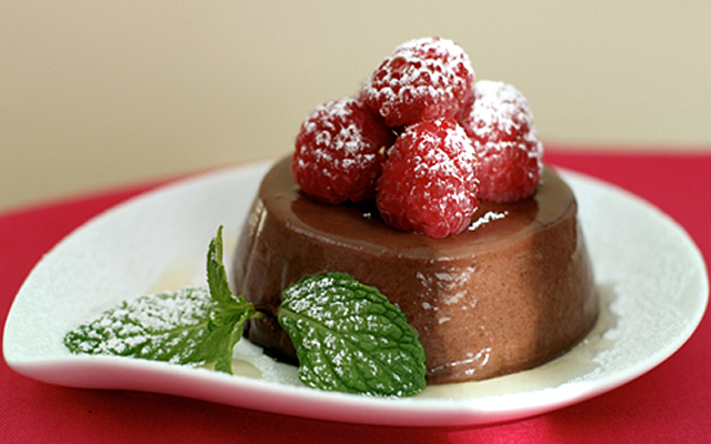 panna cotta de chocolate