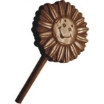 Pirulito de chocolate (feito com forminha)