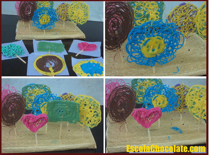 receita de pirulito de chocolate sem forminha