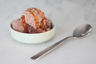 receitas de gelado de chocolate com caramelo