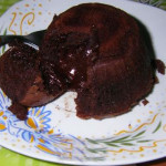Suflê de chocolate simples