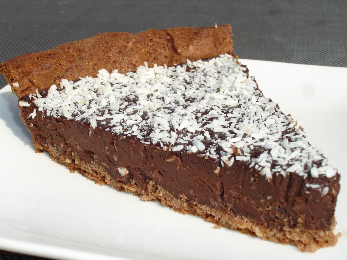 Tarte de chocolate meio amargo