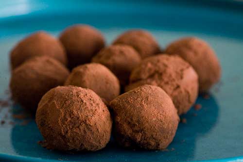 Receita de Trufa de chocolate com rum
